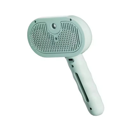 Cepillo de vapor para gatos y perros, herramienta eléctrica de vapor con función de vapor, accesorios para el cuidado de mascotas, removedor de pelo para gatos y perros.