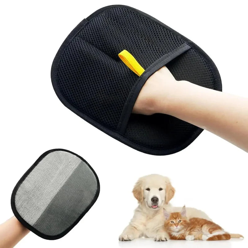 Guante quitapelos de mascotas 2025, de doble cara, para perros y gatos, para lavar, despojar y limpiar alfombras y sofás, reutilizable.