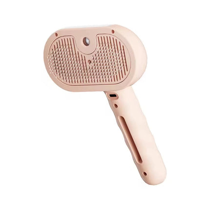 Cepillo de vapor para gatos y perros, herramienta eléctrica de vapor con función de vapor, accesorios para el cuidado de mascotas, removedor de pelo para gatos y perros.
