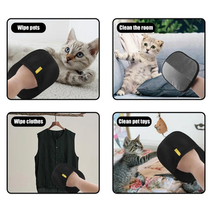 Guante quitapelos de mascotas 2025, de doble cara, para perros y gatos, para lavar, despojar y limpiar alfombras y sofás, reutilizable.